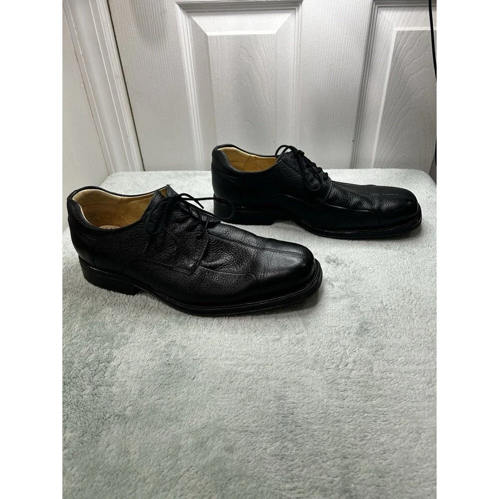 Belvedere Studio Bay Bridge Black Leather Lace-Up Oxford Dress Shoes 11 EEE